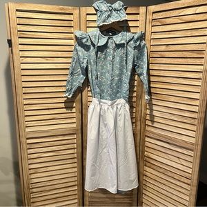 Scarlet Darkness Girls 3 Pc Colonial Dress Costume 10-11